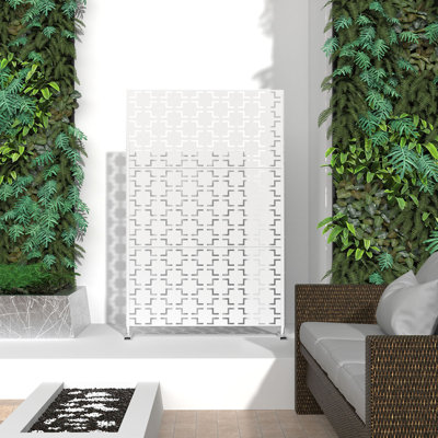 6.5 ft. H x 4 ft. W Laser Cut Metal Privacy Screen