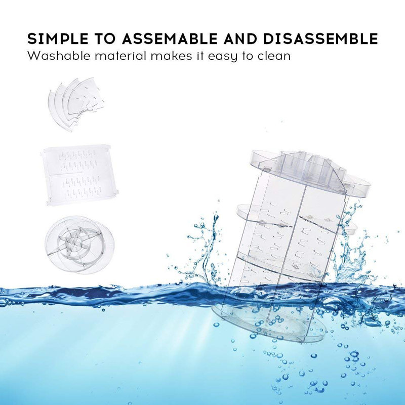 Pleasant Avenue Plastic 18 Compartment Makeup Organizer