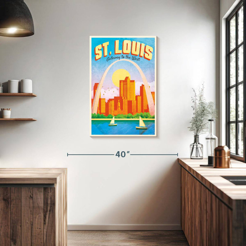 Affiche St. Louis Gateway, H 36 po x l 24 po