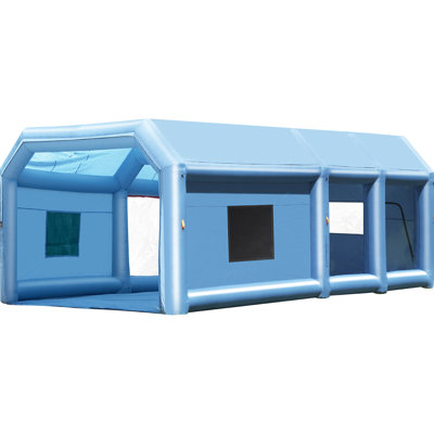 Cabine de pulvérisation gonflable, souffleurs de 1 100 W et 750 W, filtration, gros véhicules, équipement industriel, tissu robuste, filtre à air à gonflage rapide, grand commercial, machines, fabrication, installation