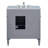 Rivers 32'' Single Bathroom Vanity with Marble Top-1515129136