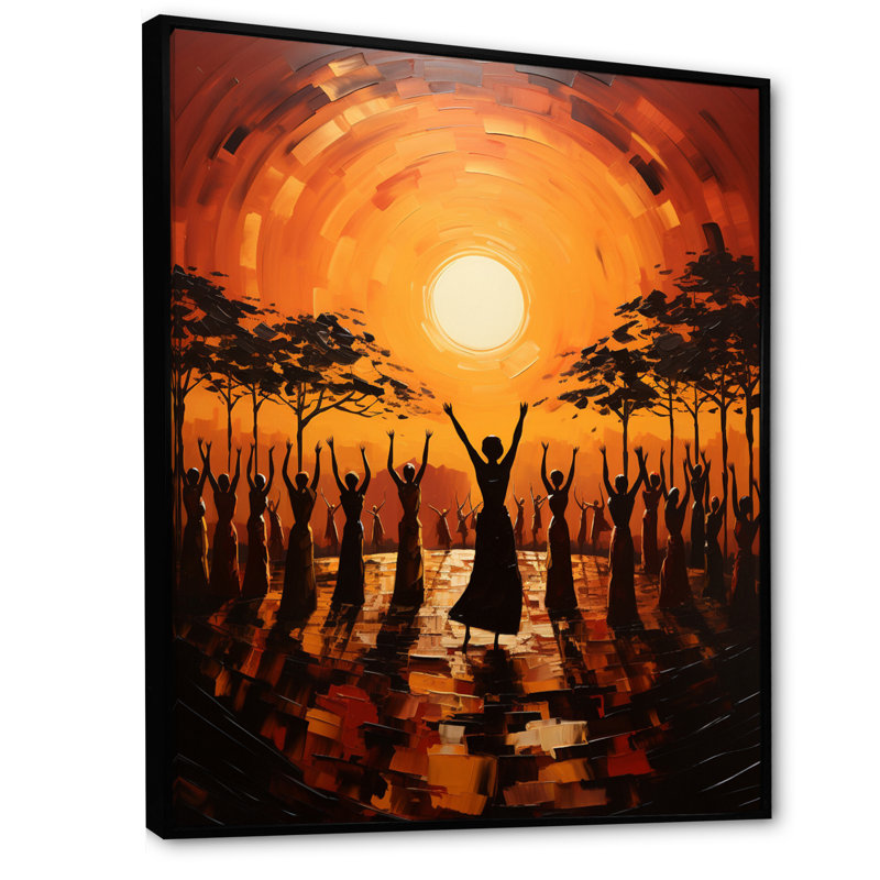 Laragh African Savannah Melody III, reproduction d'art sur toile, Noir, H 20 po x l 12 po x P 1 po