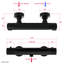Paulsen Black Thermostatic Shower 3 Mode Hand Held Kit with Round Handheld Shower Head