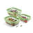 Lékué Rectangular Glass Containers Set of 3