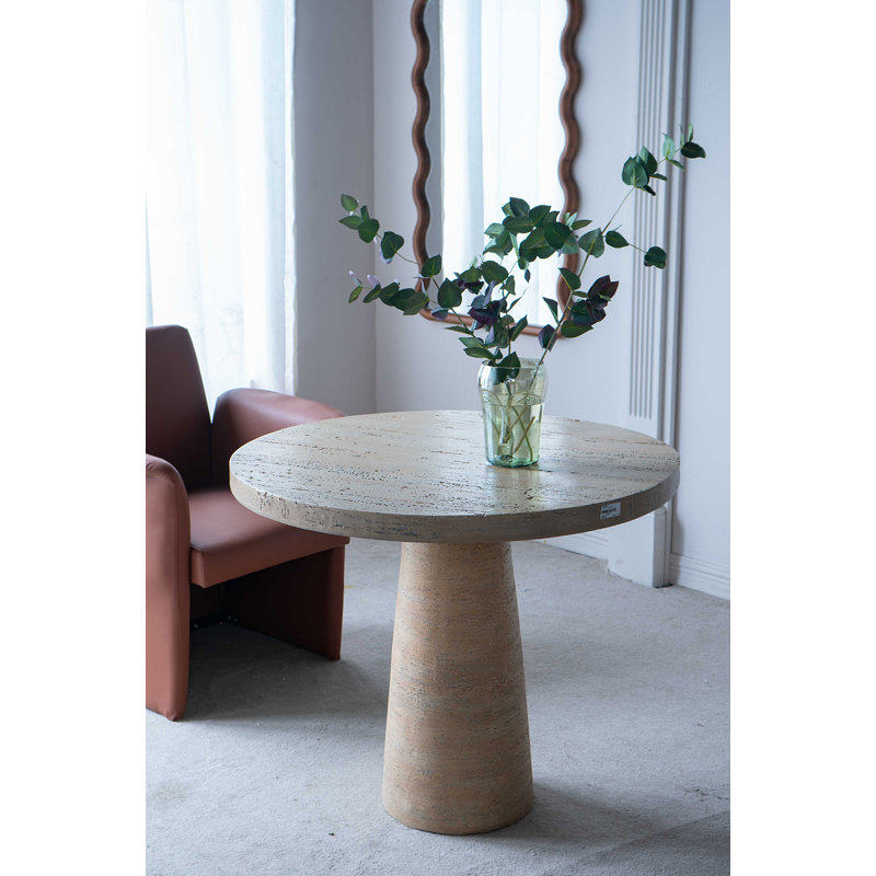 Guion Round Dining Table, Cream