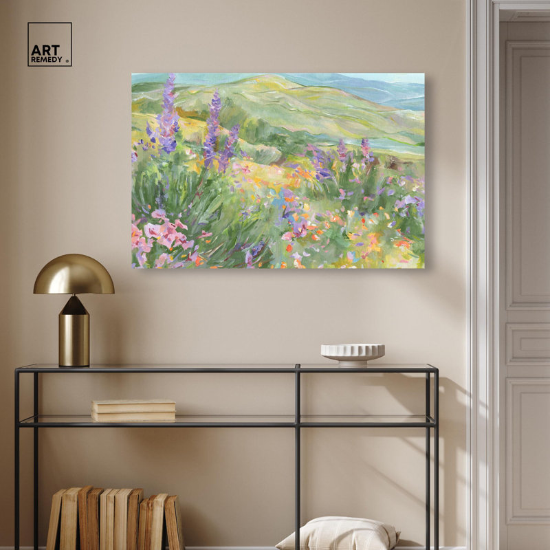 Toile «Blooming Fields» par Art Remedy, Toile tendue, H 36 po x l 54 po, Toile tendue