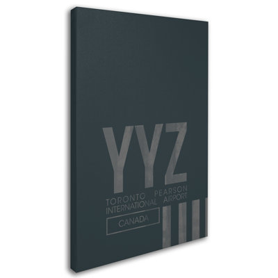 «VYYUR YYZ AEROPORT Layout», reproduction d'impression sur toile tendue