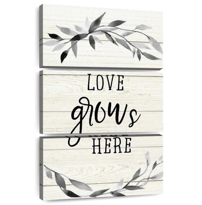 Plaque murale Kema Love Grows, H 57 po x l 36 po