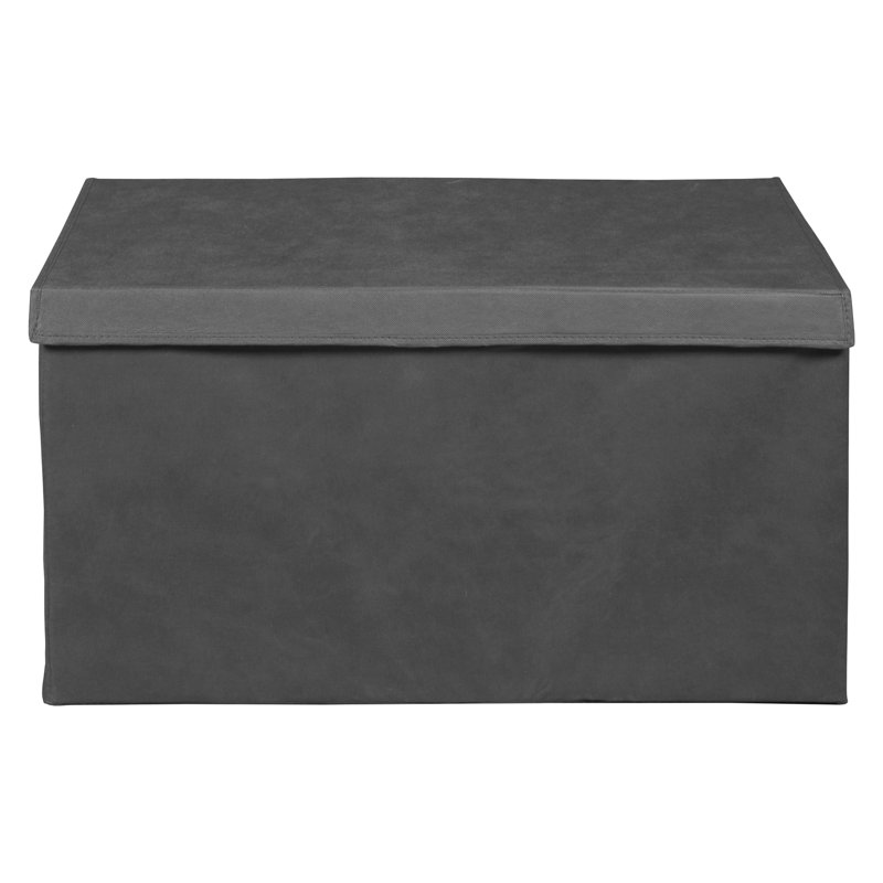 Niche Cubo Foldable Fabric Storage Trunk with Label Holder, Grey