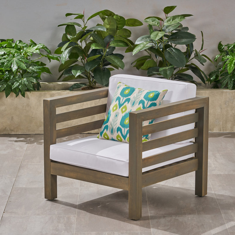 OANA CLUB CHAIR, Brown, White