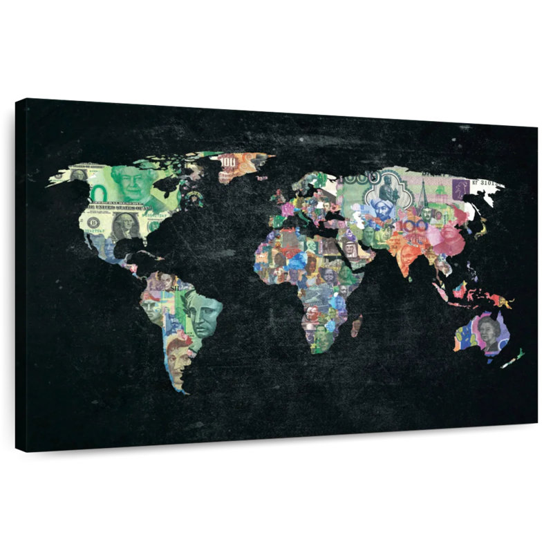 Carte du monde Keiri, H 24 po x l 36 po