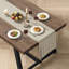 Industrial Dining Table For 6-8 People, 71" Rectangular Brown  Kitchen Table With Sturdy Metal Frame-53701311