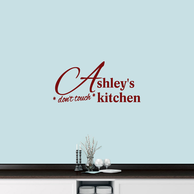Text & Numbers Wall Decal, Cranberry, Yes