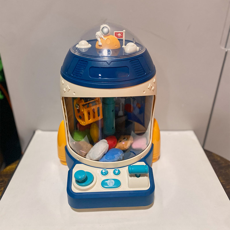 Kids Grabbing Clip Claw Machine, Blue/Yellow