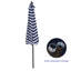 Parasol de plage avec manivelle 106 po Manar