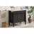 36" Bathroom Vanity with Ceramic Sink,Adjustable Shelves-1274180733