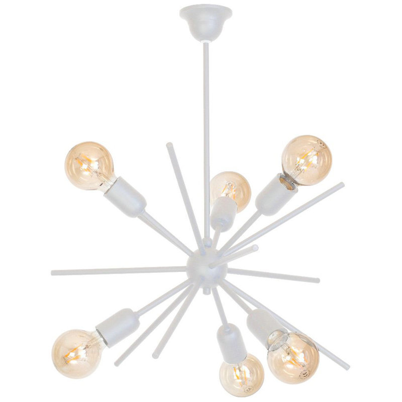Dorton 6 - Light Sputnik Chandelier, White