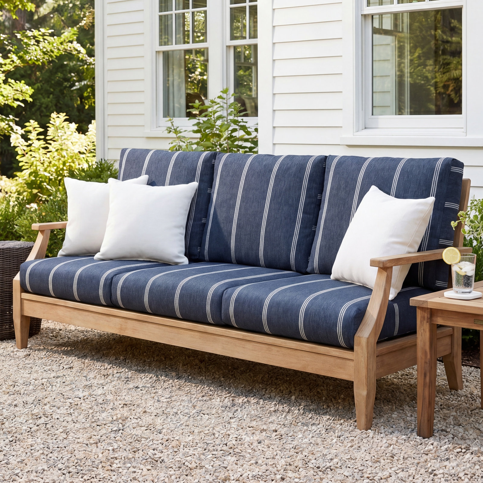 23" Sunbrella® Seat and Back Cushion, Blue