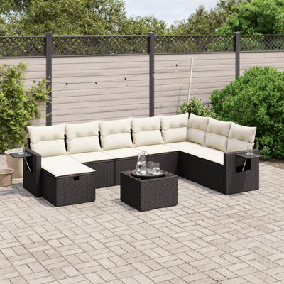 Ensemble de canapé de jardin en acier Vidaxl