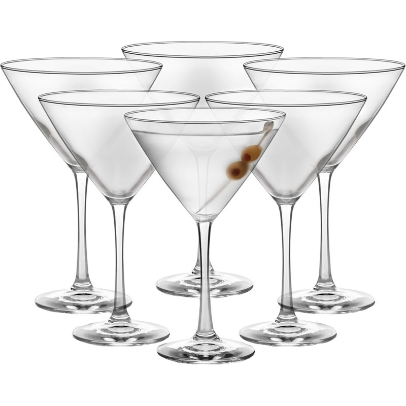 Ensemble de 6 verres à martini Vina