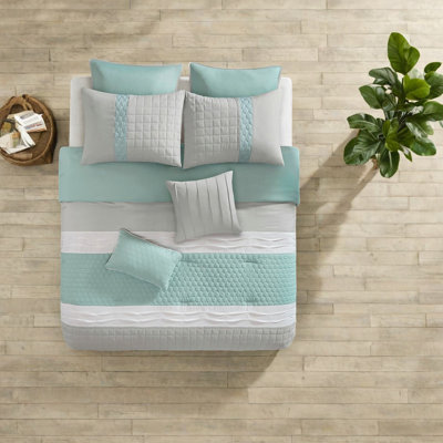 Ensemble de literie de luxe 8 pièces, polyester doux, style contemporain pour la maison