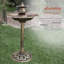 Fontaine à piédestal en résine Matteo