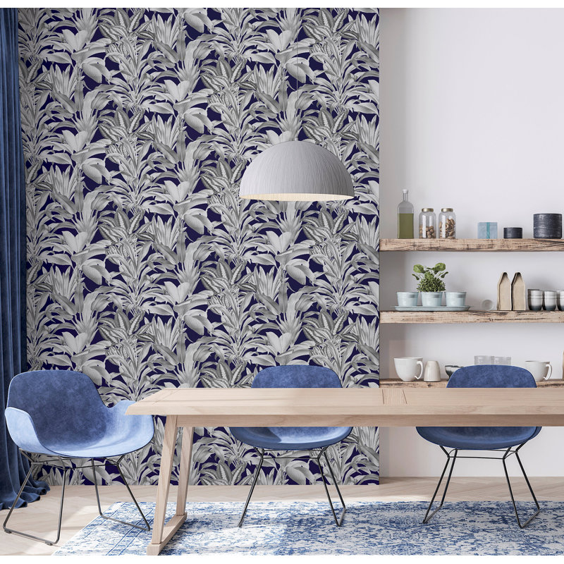 Papier peint Alice, Bleu