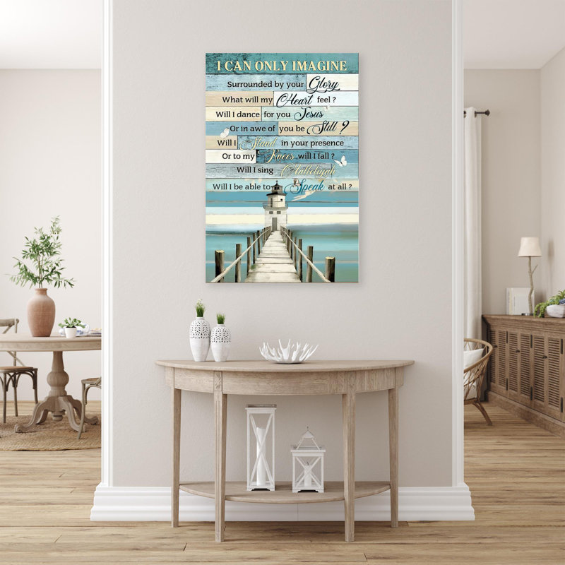 «I Acan Only Imagine», impression sur toile