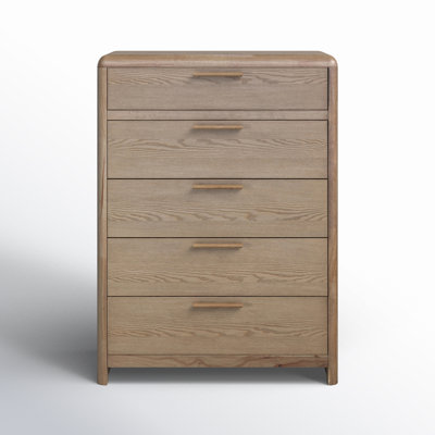   Furano Five Drawer Wood Chest