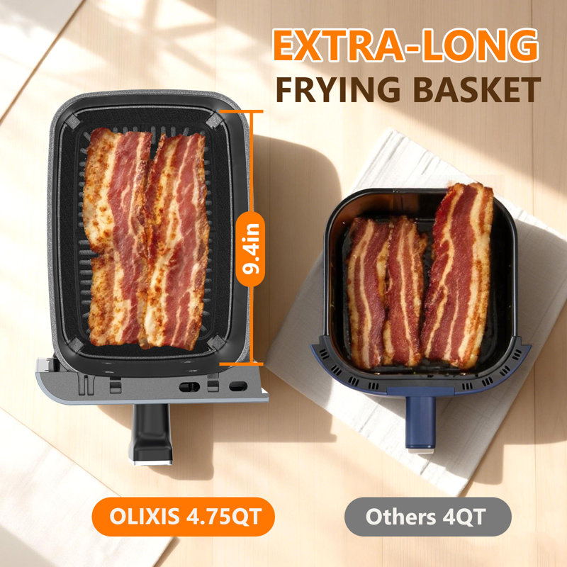 Touch Dual Air Fryer With Shake Reminder For The Perfect Crispy And Low-Calorie Meals, Black