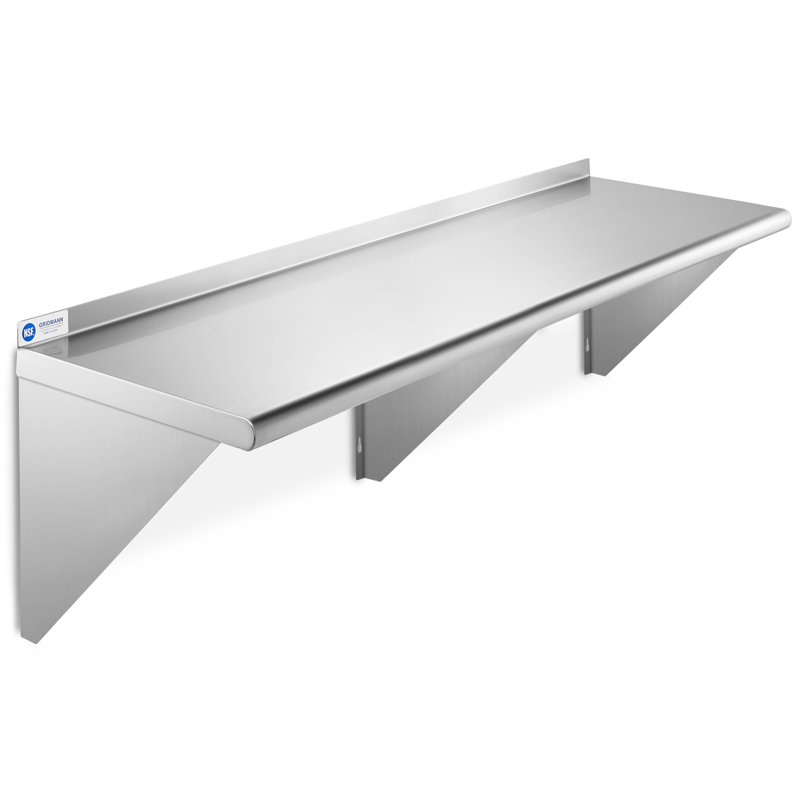 Metal Bracket Shelf, 18.5" H x 60" W x 18" D