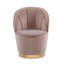 Dominique Velvet Barrel Chair-176836276