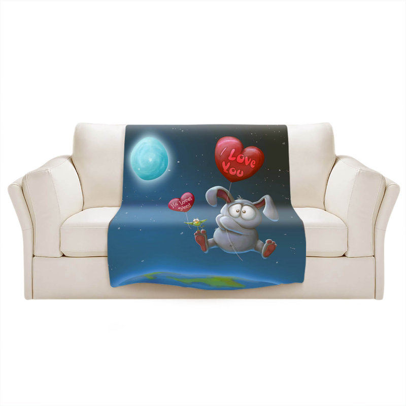 Jeté en lapin ballon , l 68 po x L 80 po