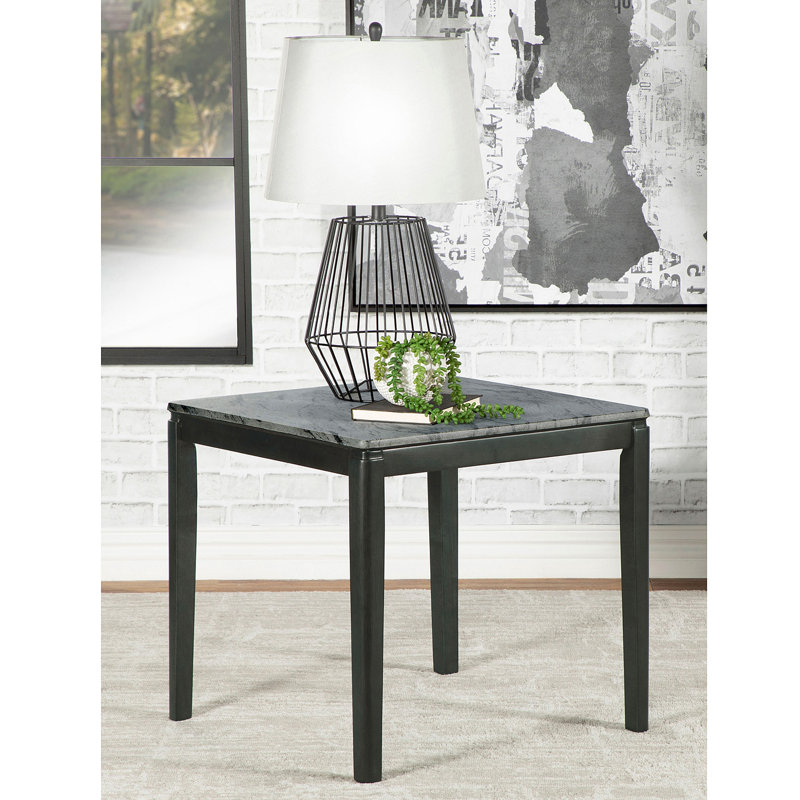 Vinnie Grey And Black Side End Table