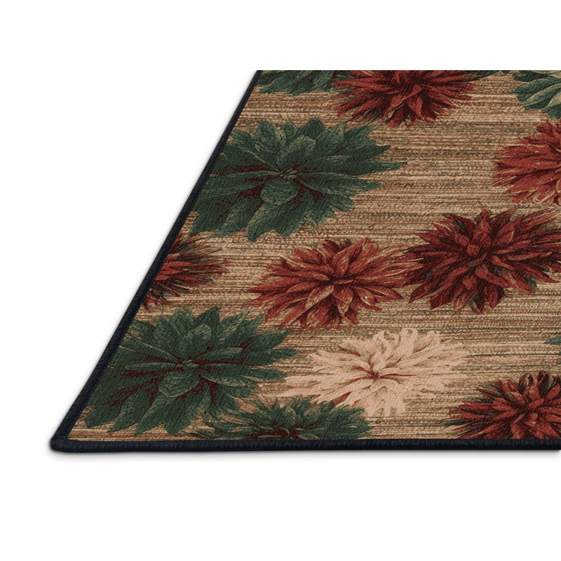 Tapis brun lavable à la machine, Rectangle 2 pi x 3 pi