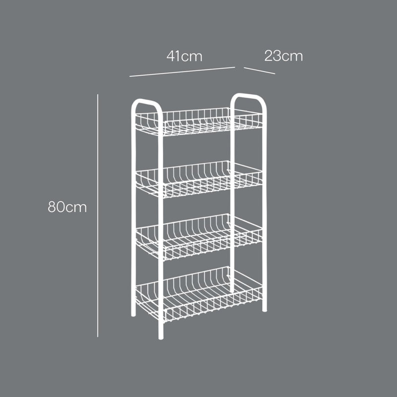 25cm W Metal Storage Rack