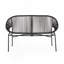 51.92'' Wide Curved Iron Loveseat-942578749