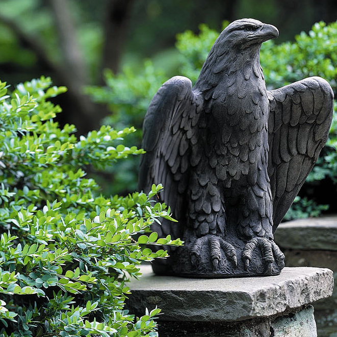 Eagle Looking Statue, Left, Terra Nera