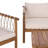 Sabrina 4 Piece Teak Conversation Set