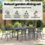 8 - Person Patio Dining Set with Rectangular Table-1081994609