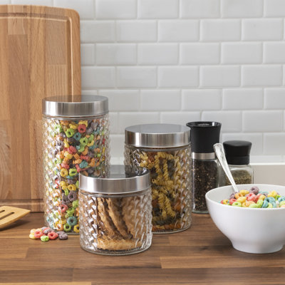 Glass Canister - Set of 3