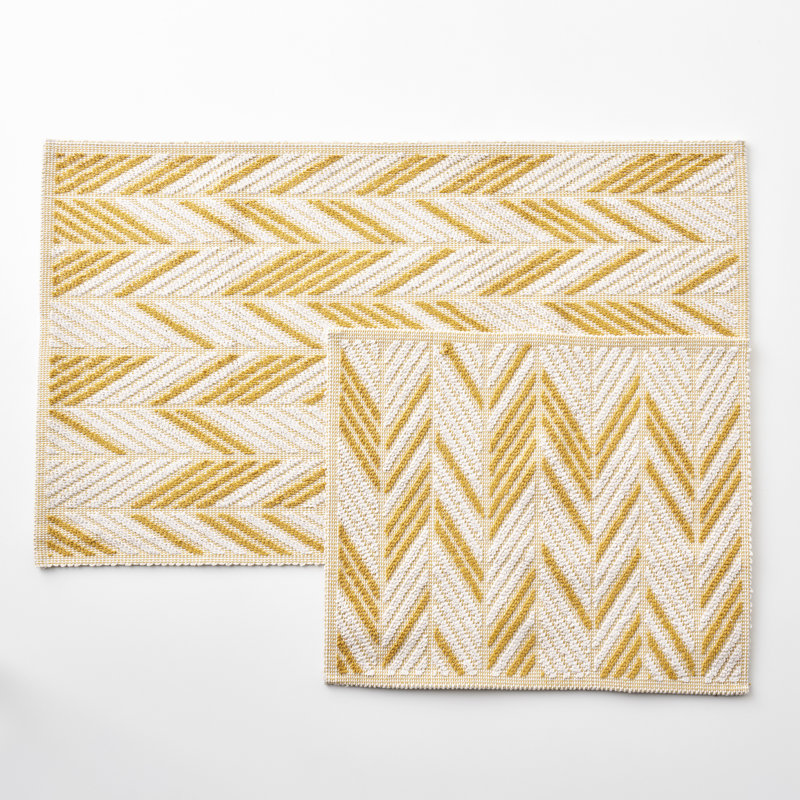 Corner Bath Mat Set