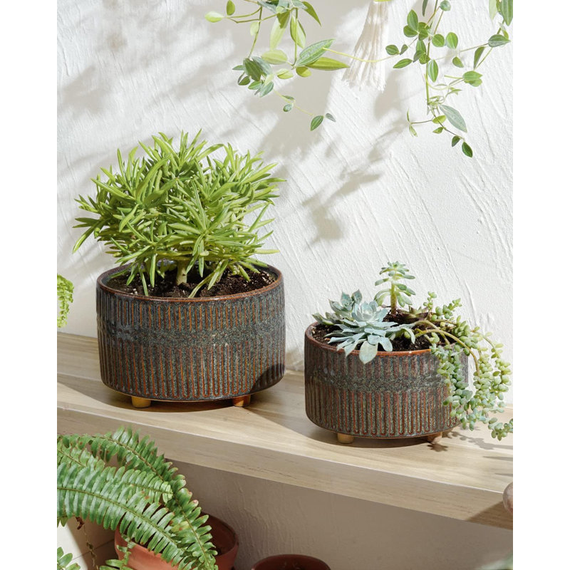 Ceramic Pot Planter, Black
