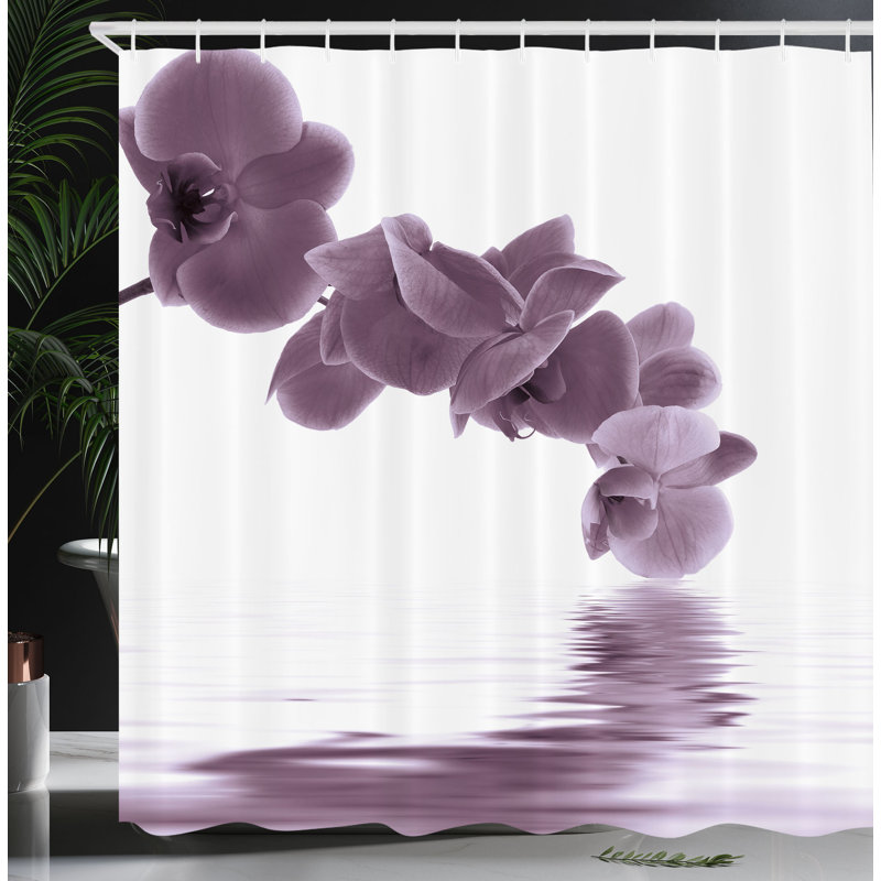Shower Curtain with Hooks Included, 70" H x 69" W, Cornflower Blue