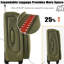 Bagages 3 pièces - extensible avec serrure de sécurité et teinture - Tissu Softshell léger, compartiments microbiens-125999900