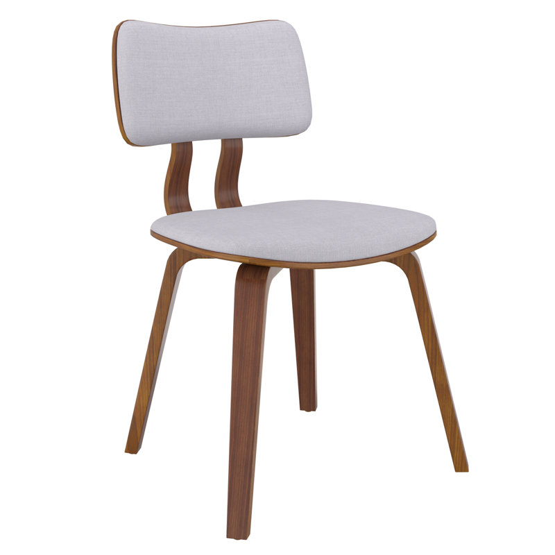 Chaise d'appoint Uselton Mid-Century, Noir, Noyer, 1
