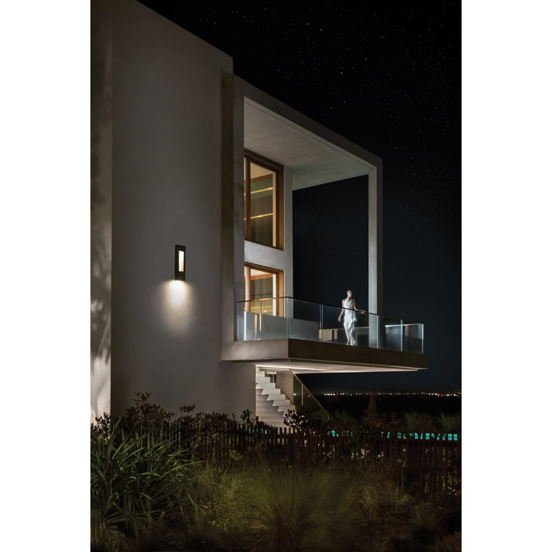 Mujtaba LED Wall Light, 27W LED, Satin Black