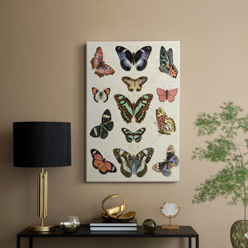 Flutterbys I -Gallery Wrapped Cavas, 18" H x 12" W