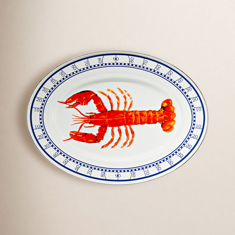 Lobster Enamelware Platter