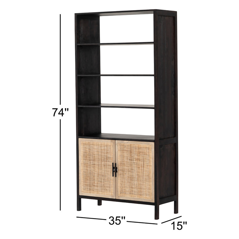 Caprice Solid Wood Bookcase